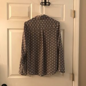 Express Tops - Polka dot button down shirt Express Tops - Polka dot button down shirt
